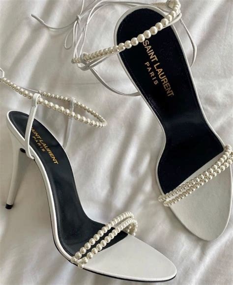 ysl heels pearl|ysl closed toe heels.